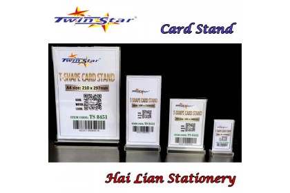 Twin Star Acrylic T-Shape Card Stand Twin Star Acrylic T-Shape Card Stand